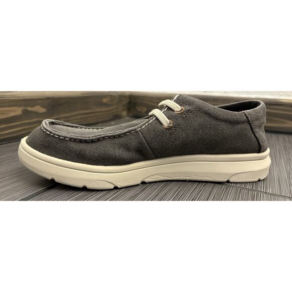 Ariat Kids Hilo Slip On Shoes Size 4C Washed Black Style 10040250 - Picture 10 of 13